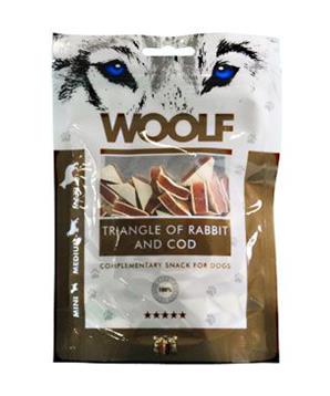 WOOLF pochoutka Rabbit and Cod Triangle 100g