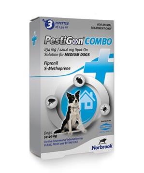 Pestigon Combo 134mg spot-on M střední psi 3x1,34ml