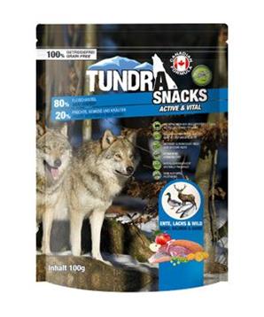 TUNDRA dog snack Duck, Salmon, Game Active&Vital 100g