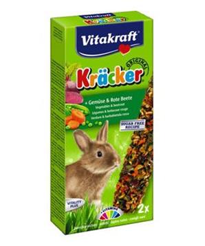 Vitakraft Rodent Rabbit Kräcker zelenina+červ.řepa 2ks