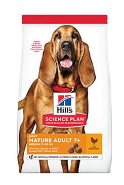 Hill’s Can.Dry SP Mature Adult7+ Light Med.Chicken14kg
