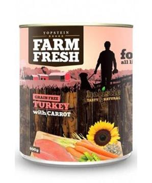 Farm Fresh Dog Turkey with Carrot konzerva 400g