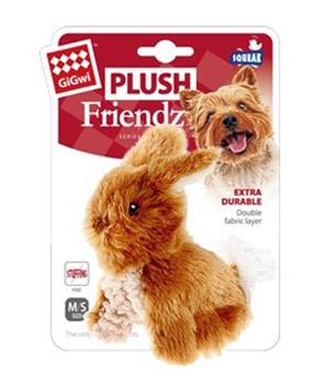Hračka pes GiGwi Plush Friendz králiček hnědy plyš