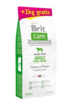 Brit Care Dog Grain-free Adult LB Salmon&Potato 12+2kg