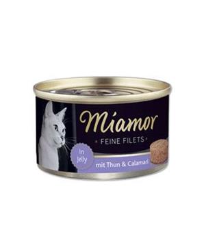 Miamor Cat Filet konzerva tuňák+kalamáry v želé 100g