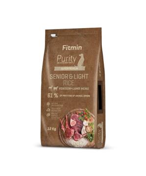 Fitmin kompletní krmivo pro psy Purity Rice Senior&Light Venison&Lamb - 12 kg