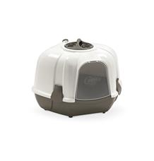 WC kočka Mega Corner 52x59,5x44,5cm hnědá/bílá