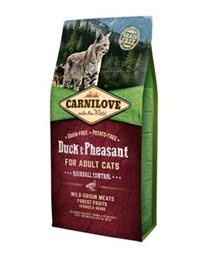 Carnilove Cat Duck&Pheasant Adult Hairball Contr 6kg