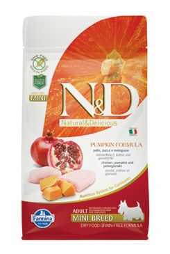 N&D GF Pumpkin DOG Adult Mini Chicken&Pomegranate 800g