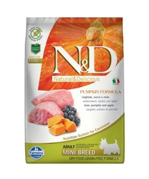 N&D GF Pumpkin DOG Adult Mini Boar & Apple 7kg