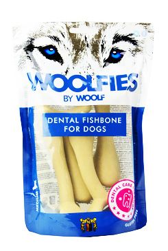 Pochoutka dentální Woolfies Dental Fishbone M 200g