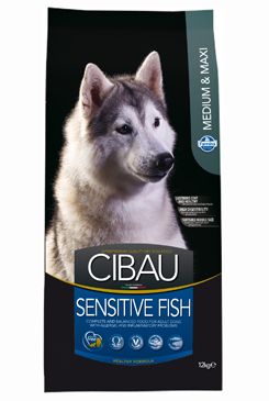 CIBAU Dog Adult Sensitive Fish&Rice 12kg + 2kg ZDARMA
