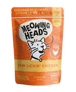 MEOWING HEADS Paw Lickin’ Chicken 100g