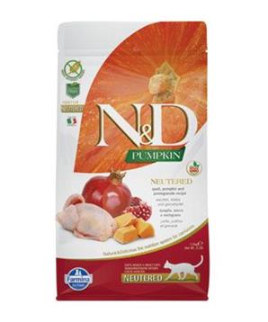 N&D GF Pumpkin CAT NEUTERED Quail & Pomegranate 5kg