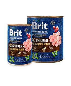 Brit Premium Dog by Nature  konz Chicken & Hearts 400g