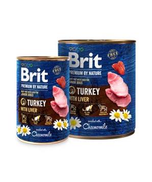 Brit Premium Dog by Nature  konz Turkey & Liver 800g