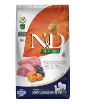 N&D GF Pumpkin DOG Adult M/L Lamb & Blueberry 12kg