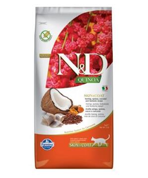 N&D GF Quinoa CAT Skin&Coat Herring & Coconut 5kg