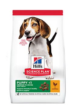 Hill’s Can.Dry SP Puppy Medium Chicken 18kg