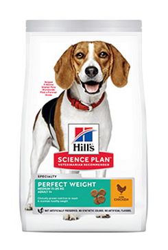 Hill’s Can.Dry SP Perf.Weight Adult Medium Chicken12kg