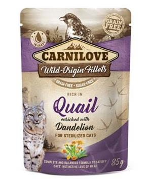 Carnilove Cat Pouch Quail & Dandelion sterilized 85g