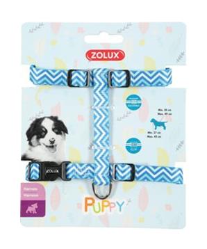 Postroj pes štěně PIXIE nastavitelný modrý 8mm Zolux