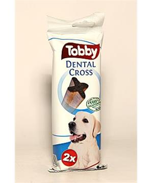TOBBY pochoutka dentální DENTAL CROSS L 100g 2ks