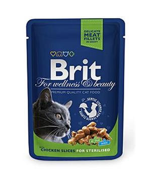 Brit Premium Cat kapsa Chicken Slices for Steril 100g