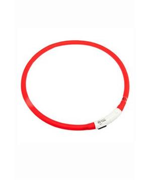Obojek USB Visio Light 70cm červený KAR